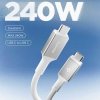 Kabel USB-C do USB-C Spigen 240W 1,2m Szybkie Ładowanie PD 3.1 – Biały